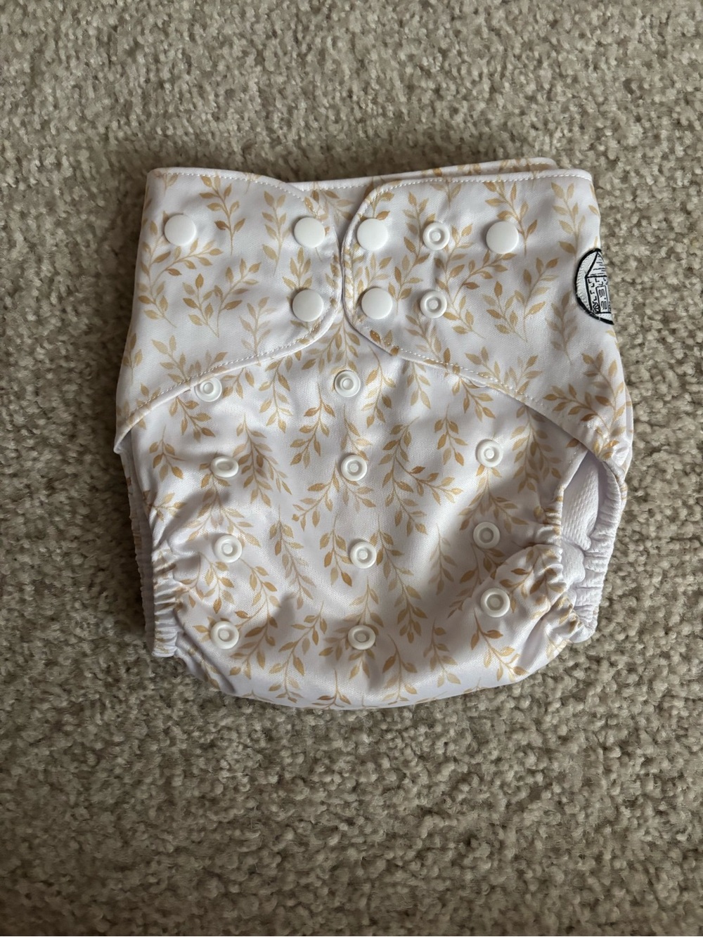 NWOT Stout House Cloth Diaper - Golden Wheat Print